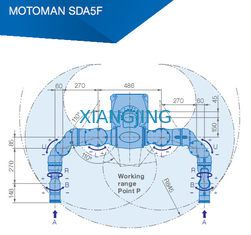 ربات بازویی 5 کیلوگرمی YASKAWA SDA5F Pick And Place Industrial Pick And Place Robots Arm 845mm