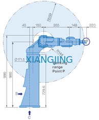 ربات بازویی 5 کیلوگرمی YASKAWA SDA5F Pick And Place Industrial Pick And Place Robots Arm 845mm
