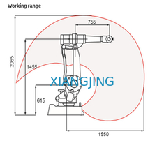 بازوی رباتیک IRB 2400 پولیش ABB کارکرده با ربات‌های کار صنعتی 6 محوره
