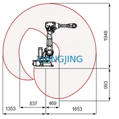 دستگاه ربات انسان نما 6 محوره ربات صنعتی ABB برای جابجایی مواد ABB IRB 2600ID